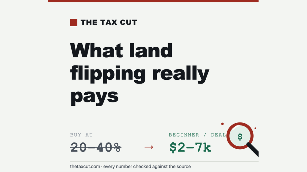 Land Flipping Profit: 150–500% ROI on Paper — but It’s a Direct-Mail Business